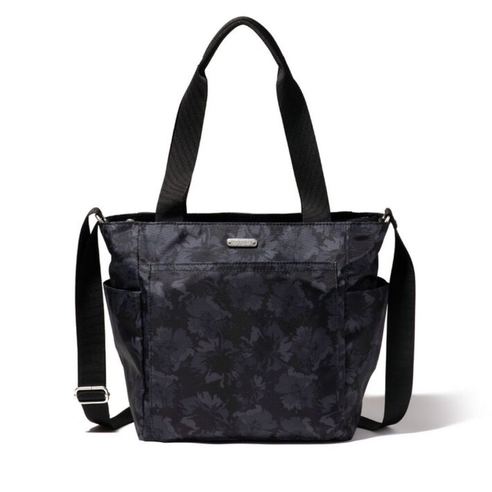 Baggallini Get Carried Away Tote, Midnight Garden - NEW